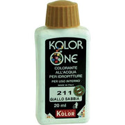 COLORANTE ACQUA KOLORONE - 211 GIALLO SABBIA ML 20- 12 pezzi