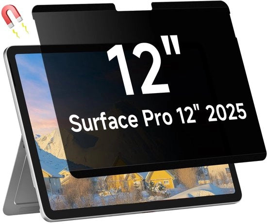 Folie di protezione magnetica per Microsoft Surface Pro 12 pollici 2025, anti-impronta digitale, protezione schermo PET, protezione anti-UV, protezione anti-glare, folio di protezione per Surface Pro