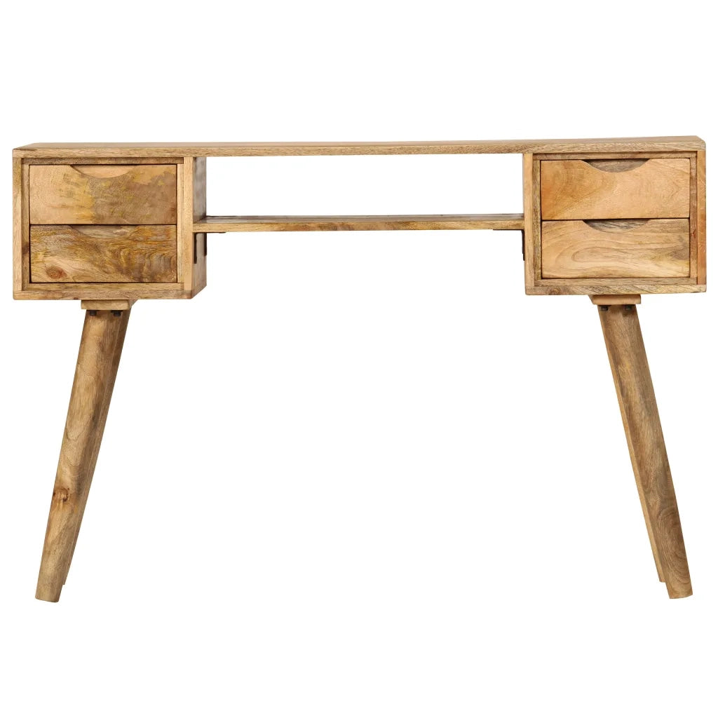 Scrivania in Legno Massello di Mango 115x47x76 cm 246791