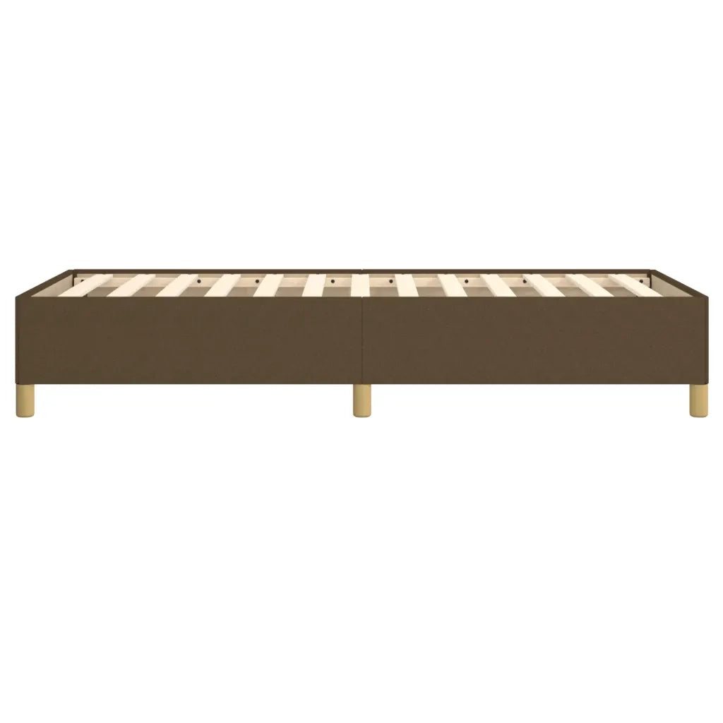 Giroletto senza Materasso Marrone Scuro 80x200 cm Tessuto 347120