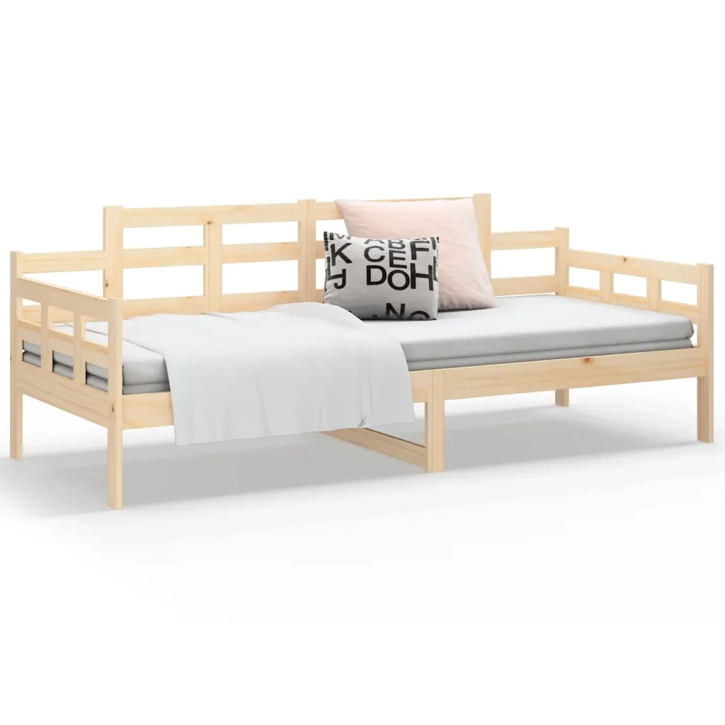 Letto singolo | Letto per adulti | Dormeuse in Legno Massello di Pino 90x190 cm