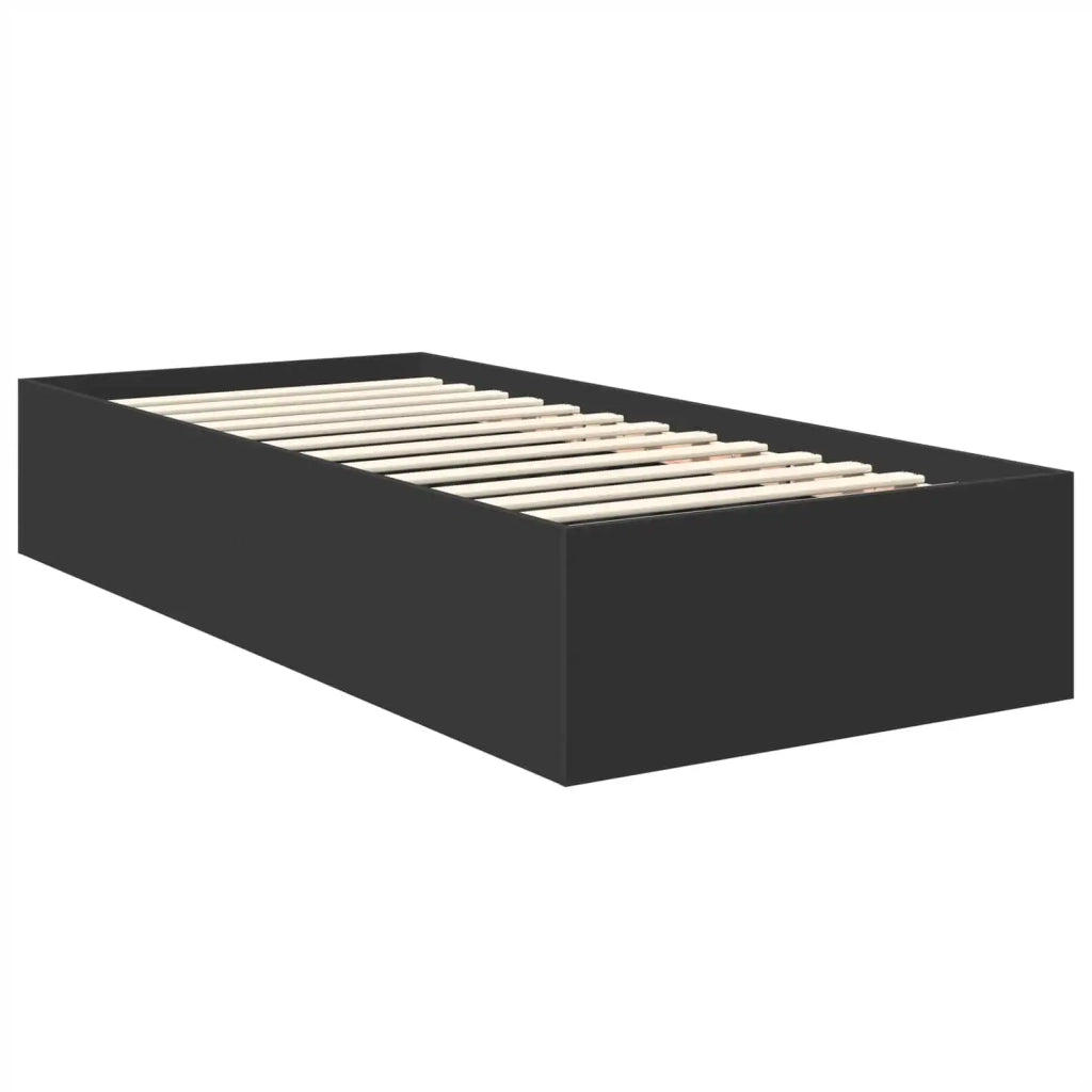 Struttura del letto Nero 75 x 190 cm Legno multistrato 3408719
