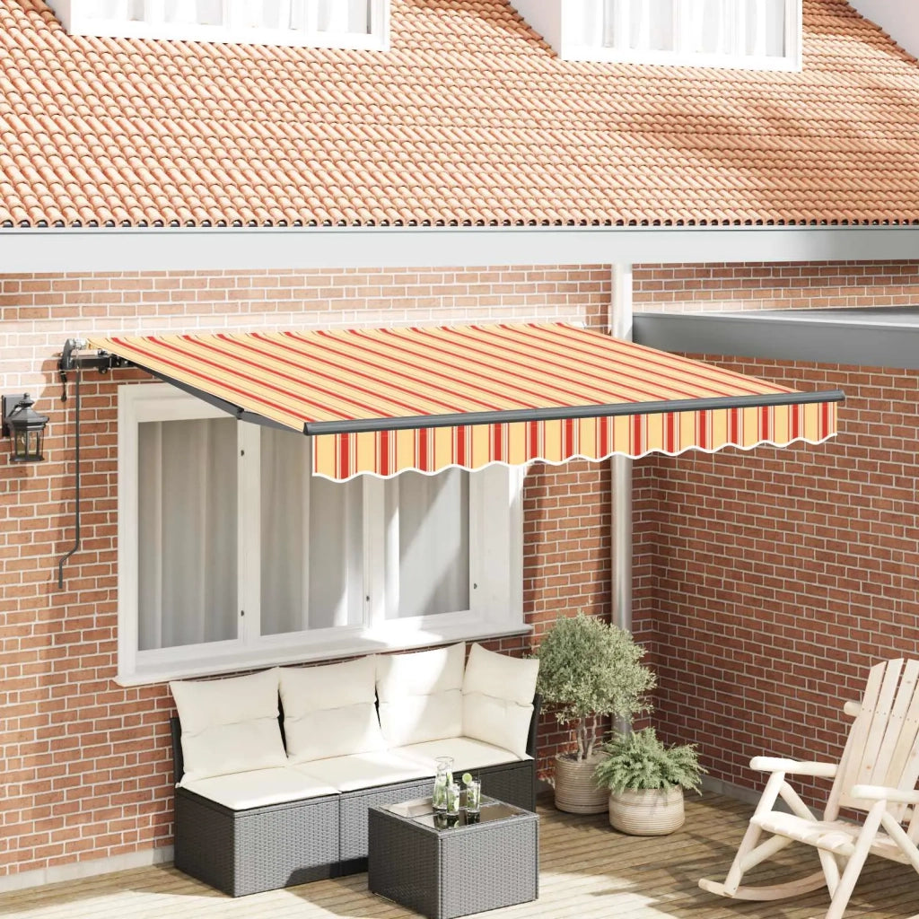 Tenda Retrattile Giallo 350 x 200 cm Tessuto 3329690