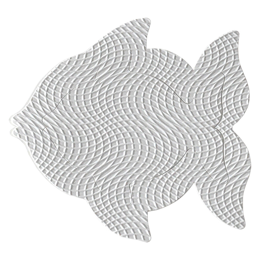 TAPPETO ANTISCIVOLO 'FISH' 8 pz  - Blister Koncreto