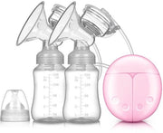 Bottiglia per l'allattamento elettrica con contenitore a doppio lato automatico per alimentazione dei neonati - Rosa