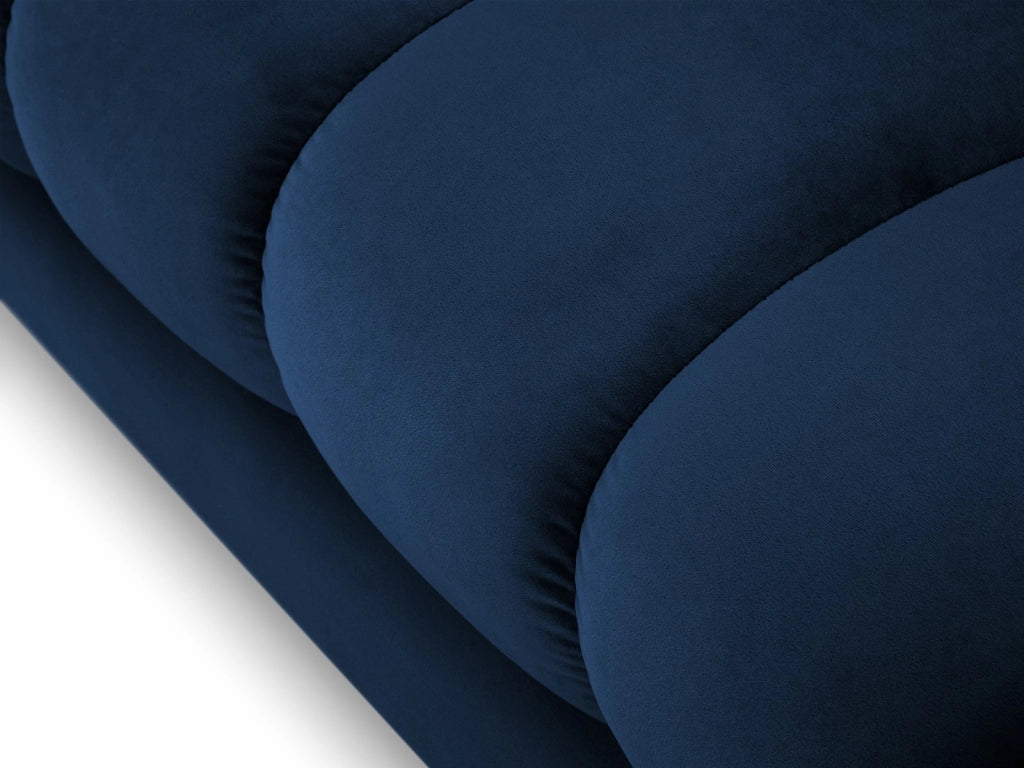 Cosmopolitan Design - Chaise longue sinistra "Bali" in velluto blu reale 