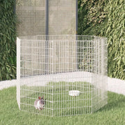 Conigliera con 8 Pannelli 54x100 cm Ferro Zincato cod mxl 53754