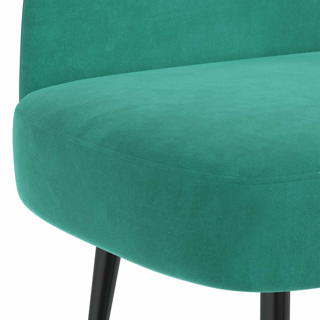 Panchina imbottita con schienale Turchese 110 x 60 x 76 cm