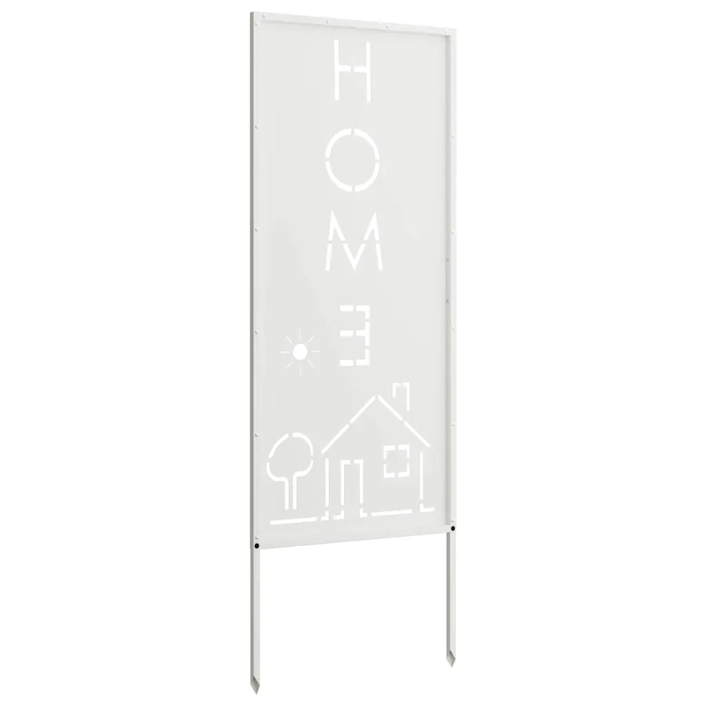 vidaXL Pannello Decorativo da Giardino Bianco 50 x 140 cm