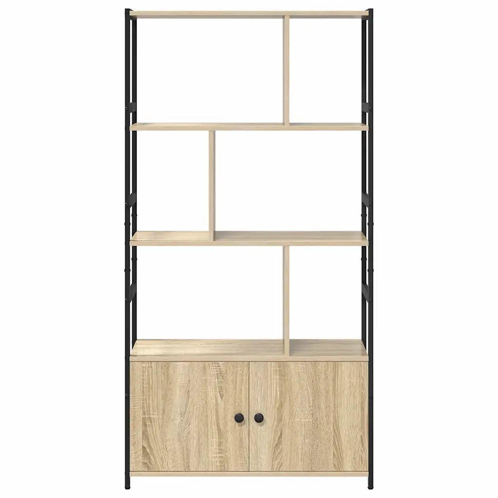 Libreria-Scaffale per Libri-Mobile di Stoccaggio Rovere Sonoma 80 x 30 x 155,5 cm Legno multistrato