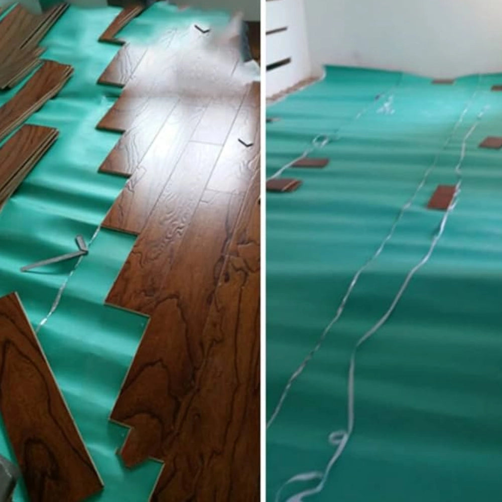 Sottopavimento isolante verde polietilene espanso sottofondo laminato 1x50 m