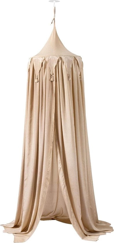 Tenda per lettino da 240 x 50 cm - inclusa con attrezzatura di montaggio - Rete anti-mosche per bambini - colore beige