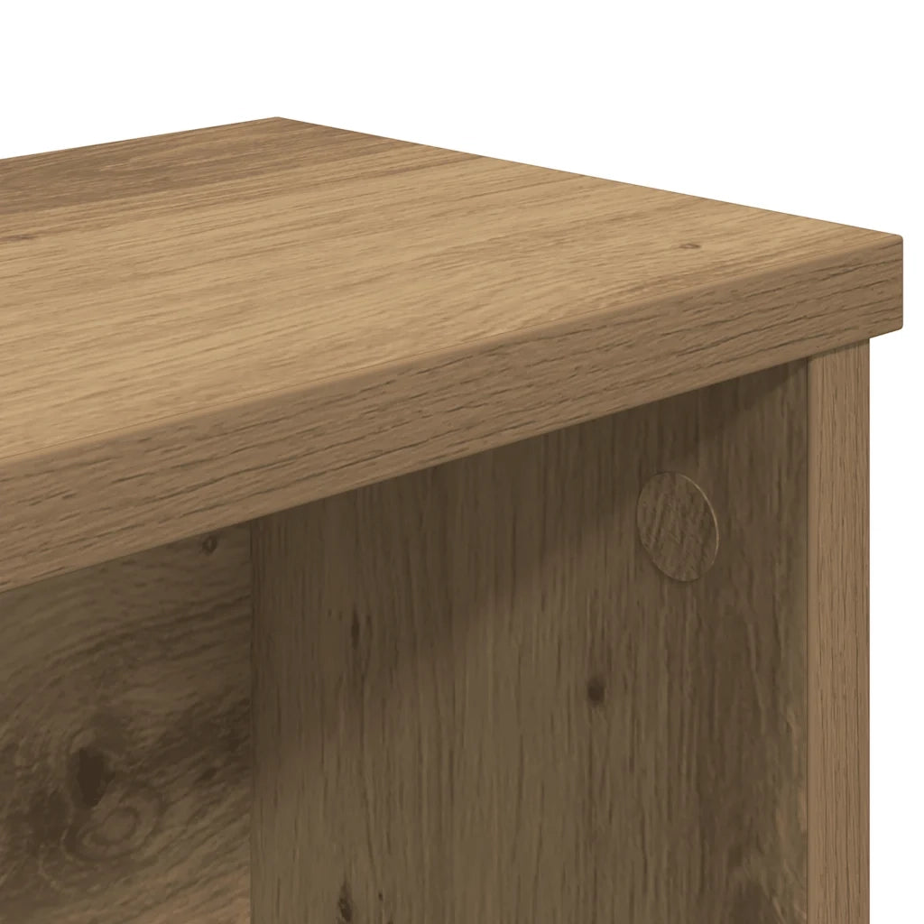 Scaffali da Cucina Impilabili 2pz Rovere Artigianale 60x15x16cm