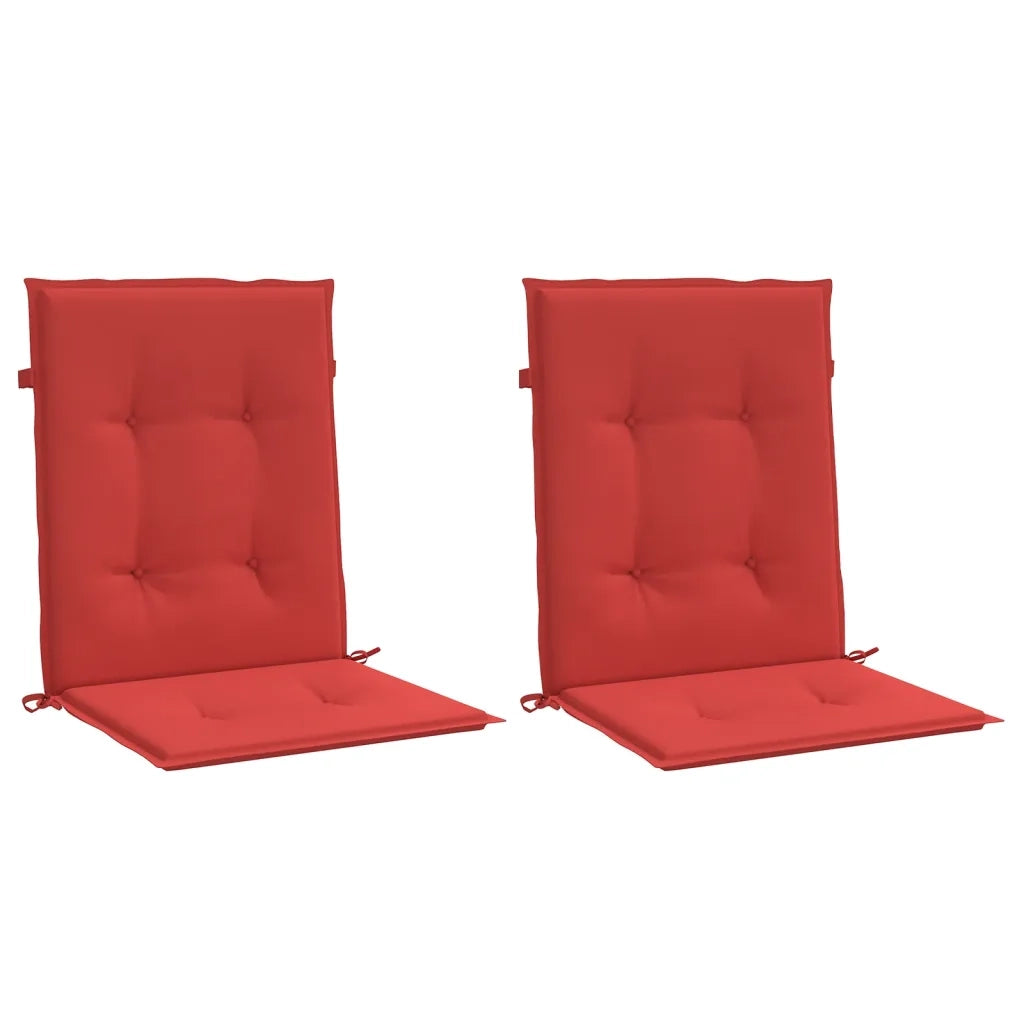 Cuscini per Sedie da Giardino 2 pz Rossi 100x50x3 cm cod mxl 57766