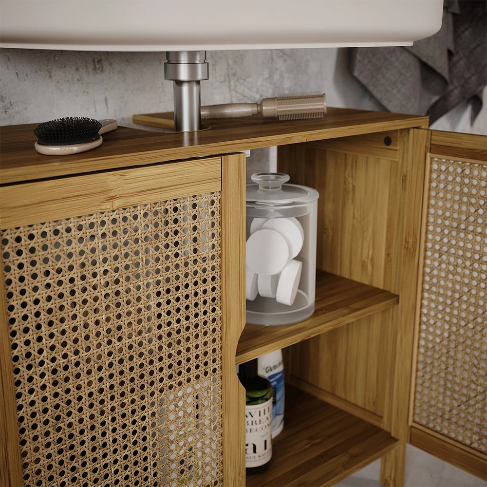 Vicco Set di mobili da bagno Bambù 3 parti