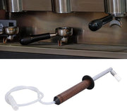 Stovig koffeemaker con pennello per la pulizia con manico in legno e coperchio intercambiabile - protezione contro la bruciatura - risparmio d'acqua per la cucina