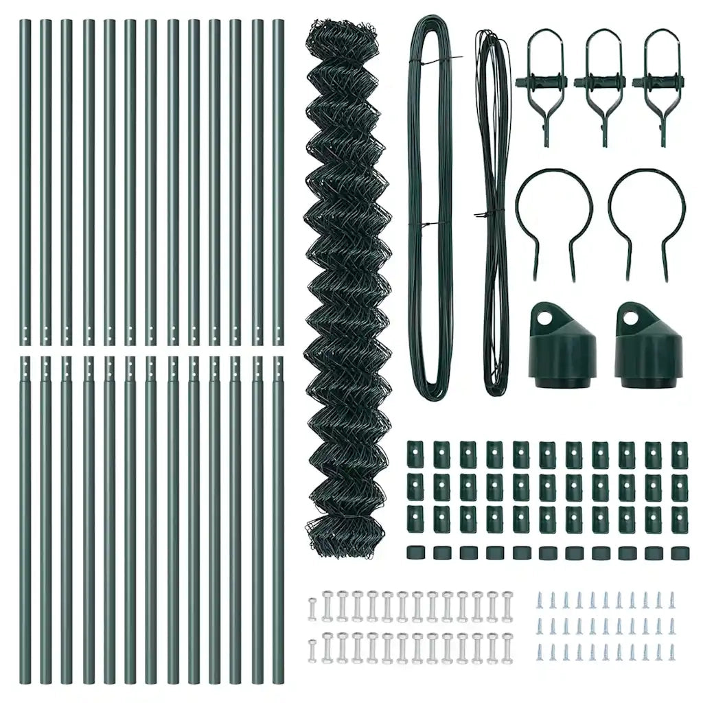Palo della recinzione Verde 1,5 x 25 m (maglia 60 x 60 mm)