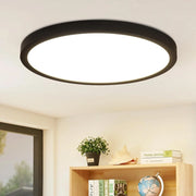 ZMH Lampada da soffitto plafoniera LED rotonda nera 24W 4000K bianco neutro 23cm per cucina ufficio soggiorno