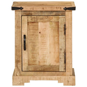 Comodino | Armadio da Notte | Mobiletto da notte 40x35x50 cm in Legno Massello di Mango