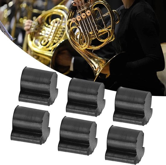 Panno di gomma geluente - Vanne di aspirazione - 7 pezzi - Gomma elastica - Duraturo - Adatto per Tuba Eufonica - Accessorio di strumento