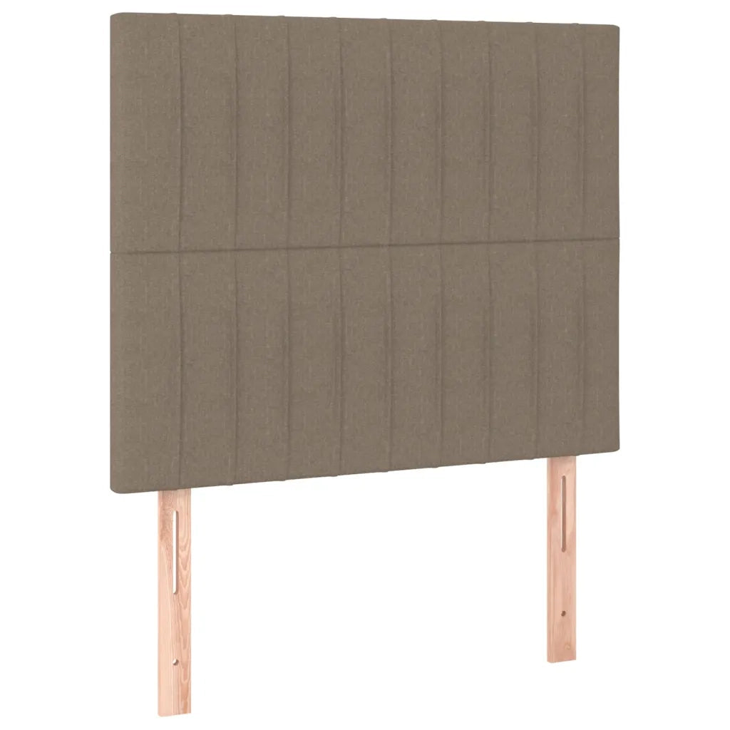 Testiera per Letto-Testata-Testiera Decorativa Tortora 80x5x118/128 cm Tessuto 648724