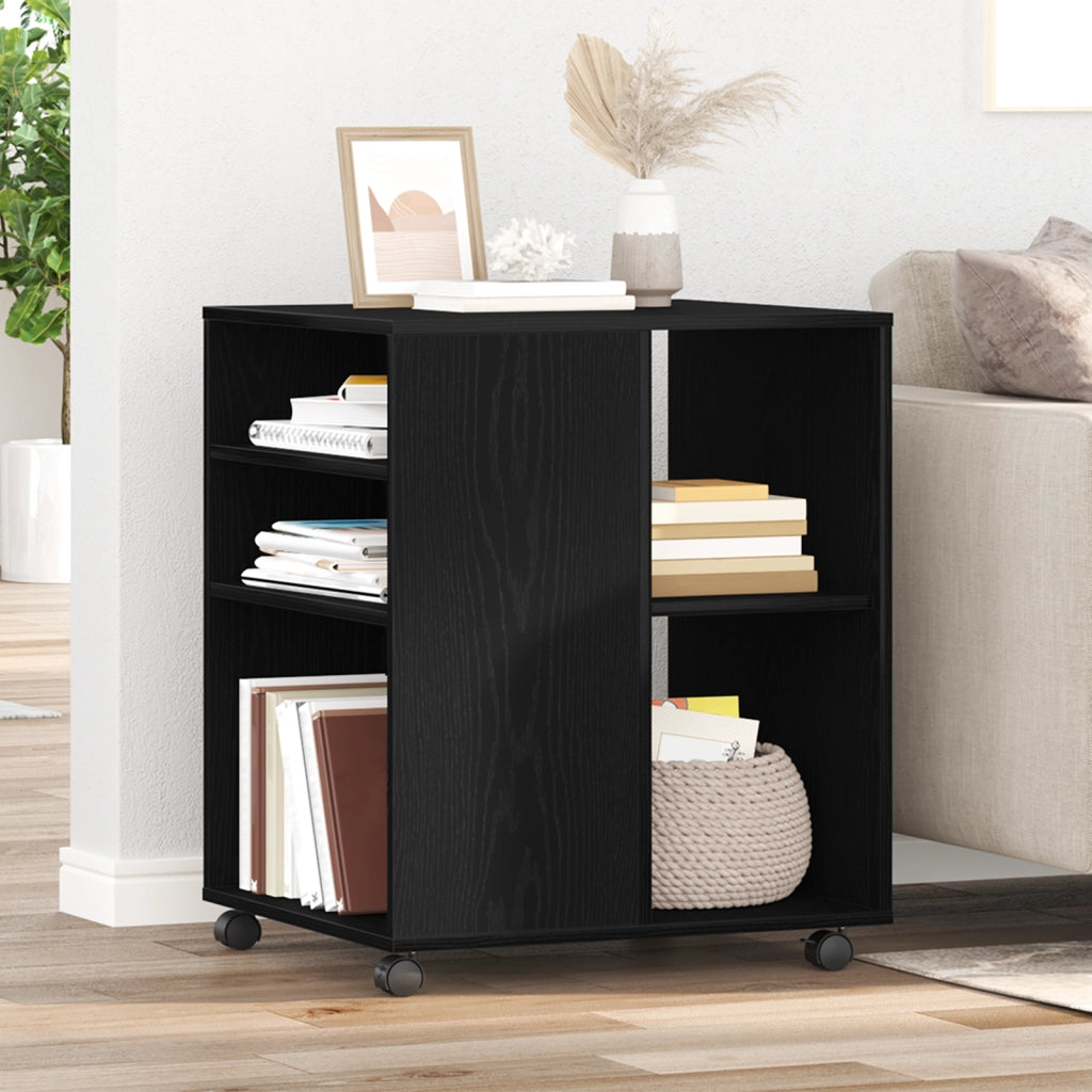 Armadio di Stoccaggio  Rovere Nero 60x53x72,5 cm Legno Ingegnerizzato