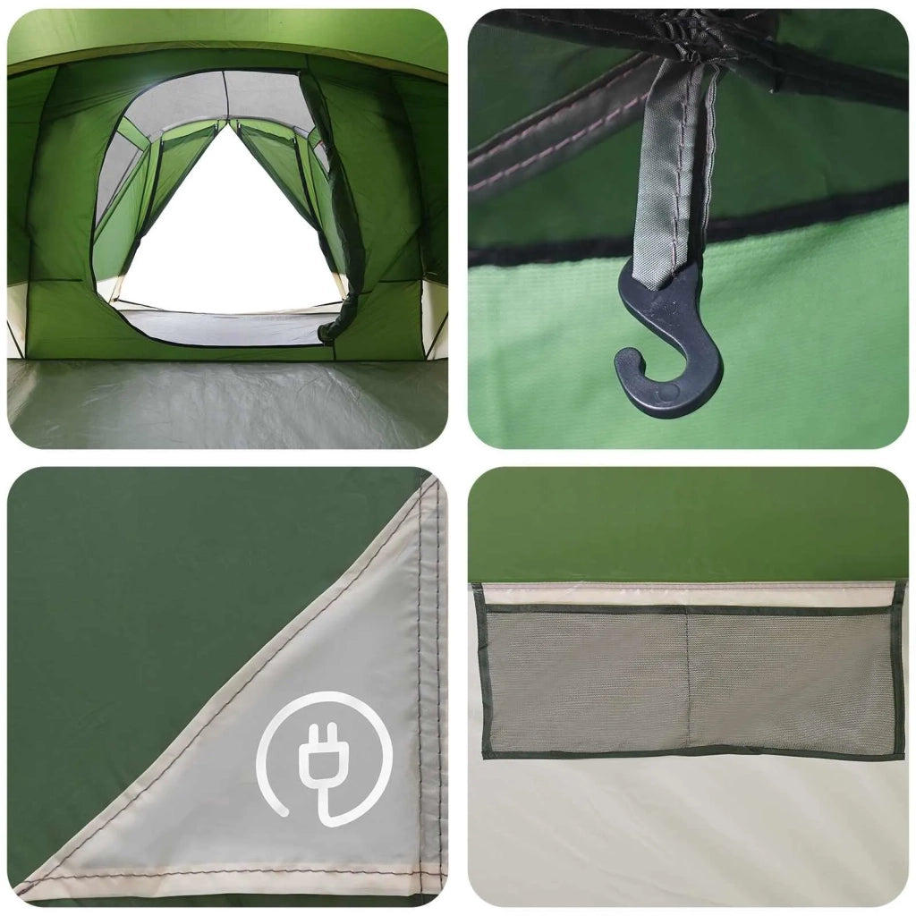 Tenda a capanna con copertura impermeabile 10 persona Verde 42042254