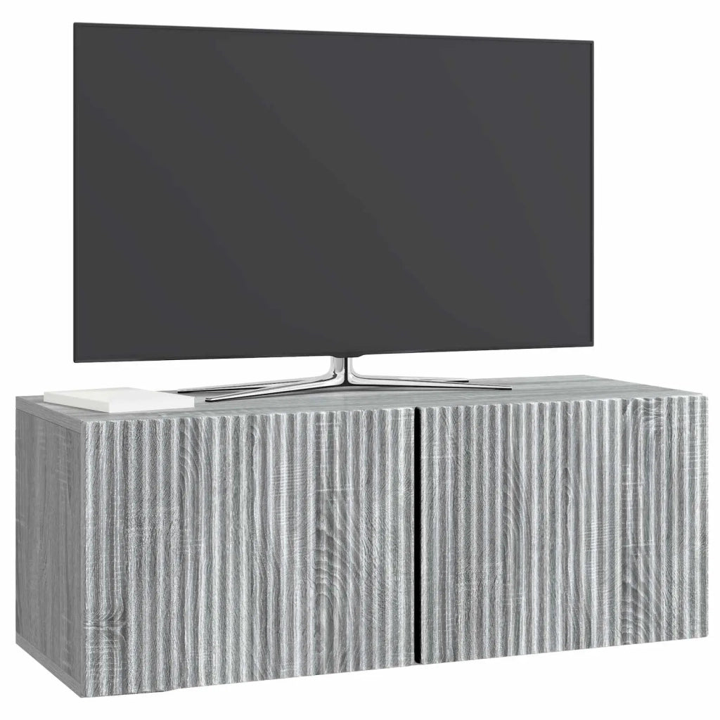 Mobile Porta TV da Muro Grigio Sonoma 78,5 x 31 x 30 cm