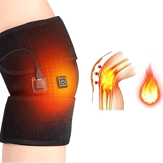 Kneebrace riscaldante con connessione USB - Kneebrace riscaldante con 3 impostazioni di temperatura per uomini e donne