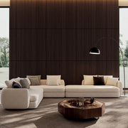 Pannelli Fonoassorbenti 3D Scanalati ¨C Xylo ¨C Legno Noce Scuro 115x60 cm
