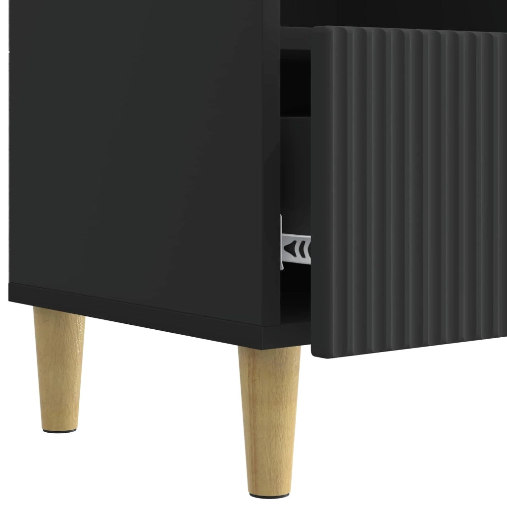 Mobile TV Nero 102 x 34,5 x 50 cm Legno ingegnerizzato