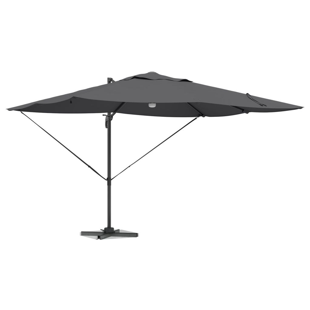 Ombrello a Sbalzo - Antracite Poliestere Grande Regolabile