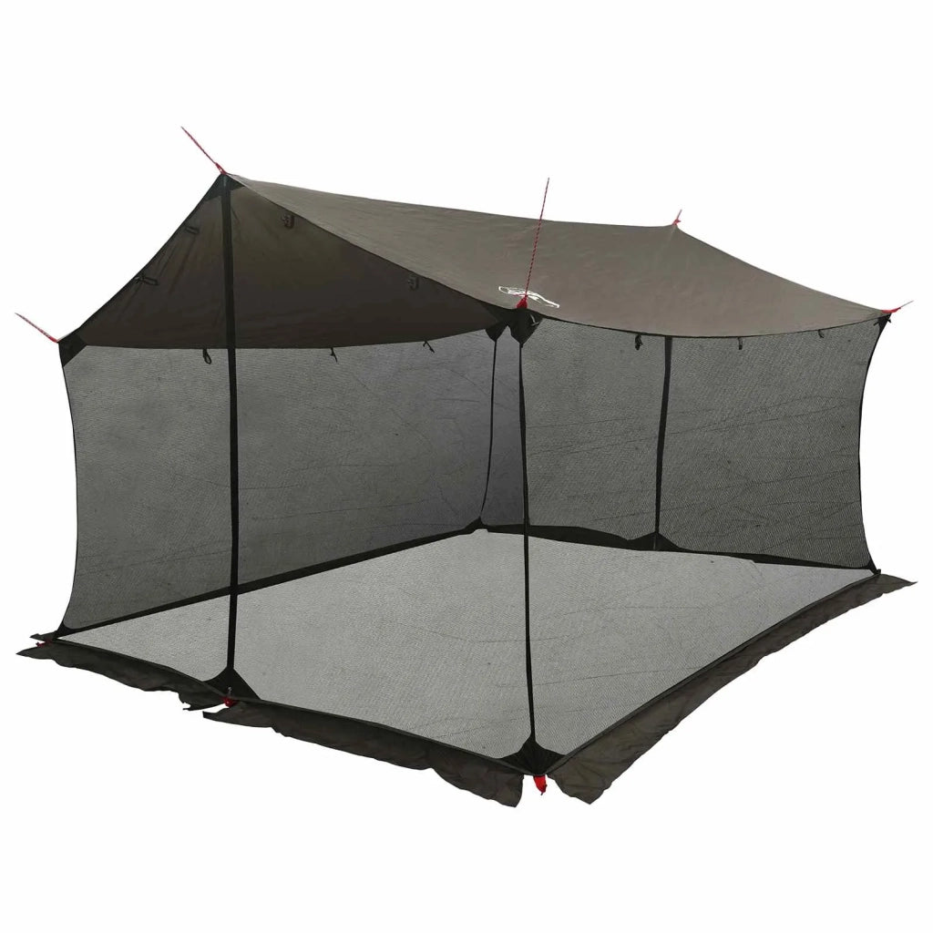 Telo da campeggio con pareti in rete Marrone Grigio 42029007