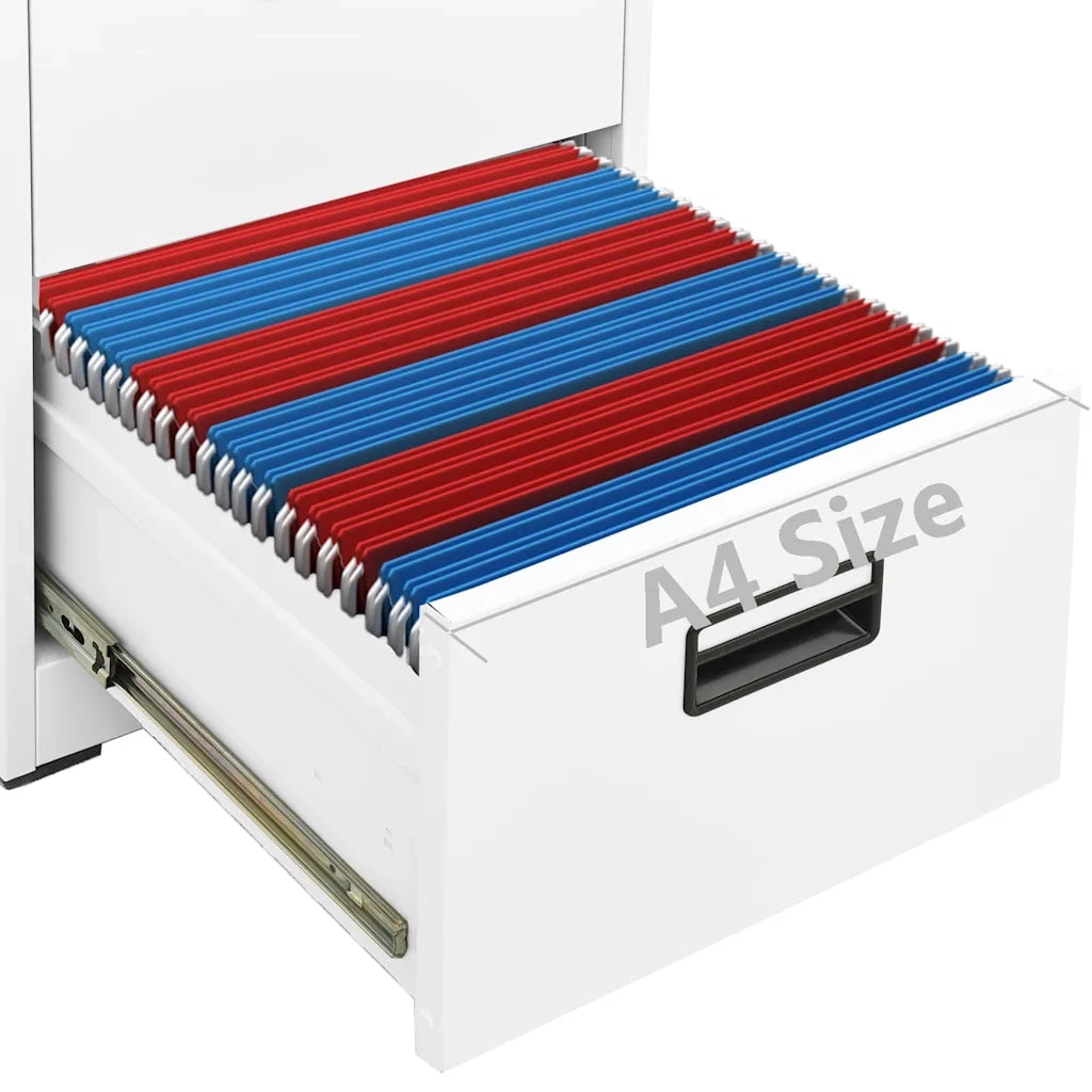 Armadio Classificatore Bianco 46x62x133 cm in Acciaio CFW3350151