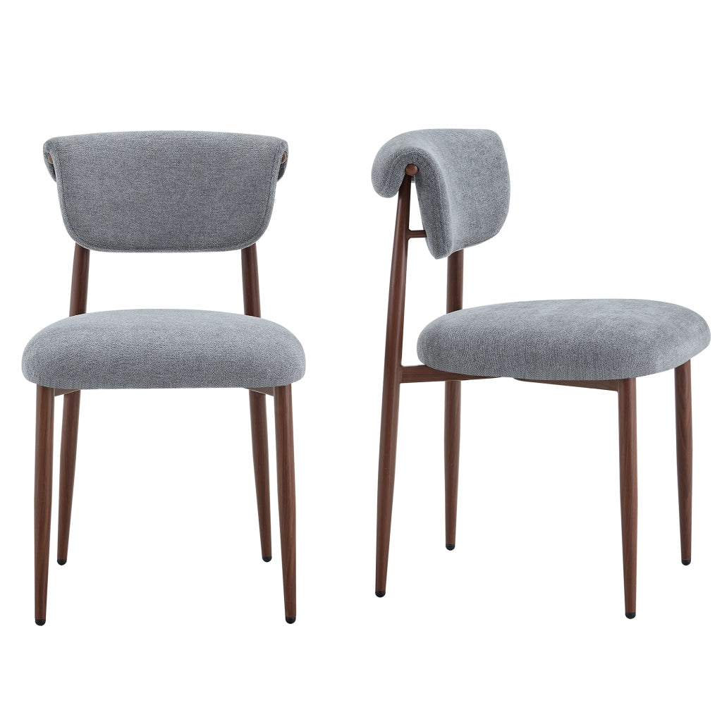 Set Tavolo e Sedie da Pranzo ¨C Xylo ¨C 2 Pezzi, Imbottite, Schienale Curvo, Tessuto