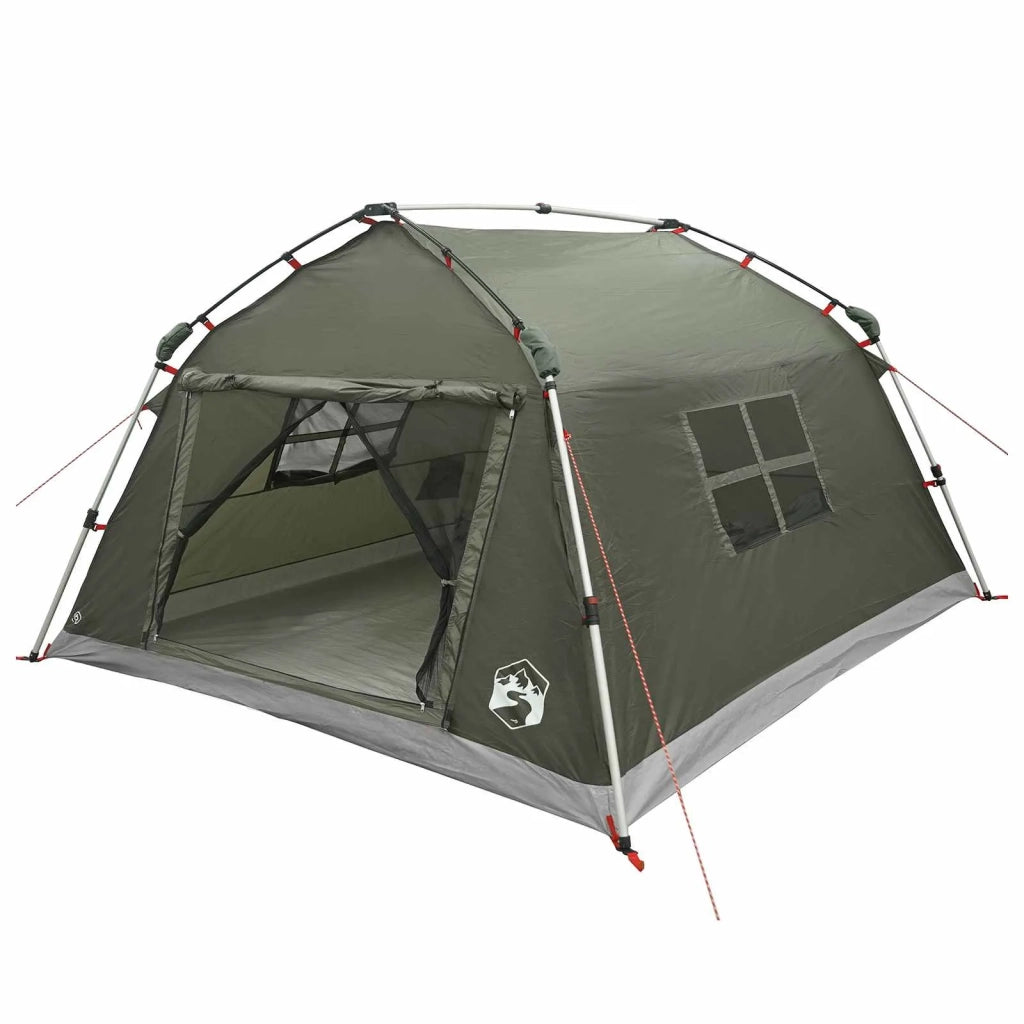Tenda istantanea resistente all'acqua 4 persona Verde militare 42042273
