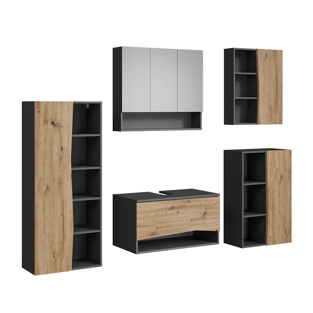 Vicco Set di mobili da bagno Artigiano 5 parti