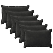 Federa 6 pcs HOUTEN Nero 50 x 80 cm Velluto 920060