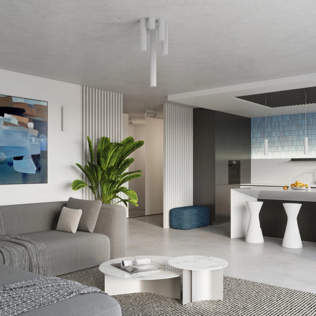 Spot soffitto GRAVIO PureLume bianco tubo 20cm GU10