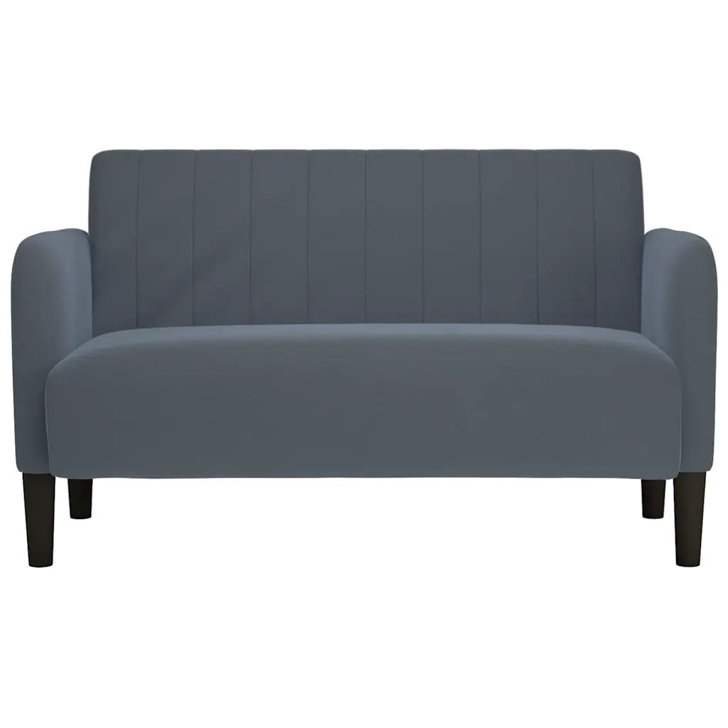 Divano | Divano da soggiorno | Sofa Divanetto Grigio Scuro 109 cm in Velluto