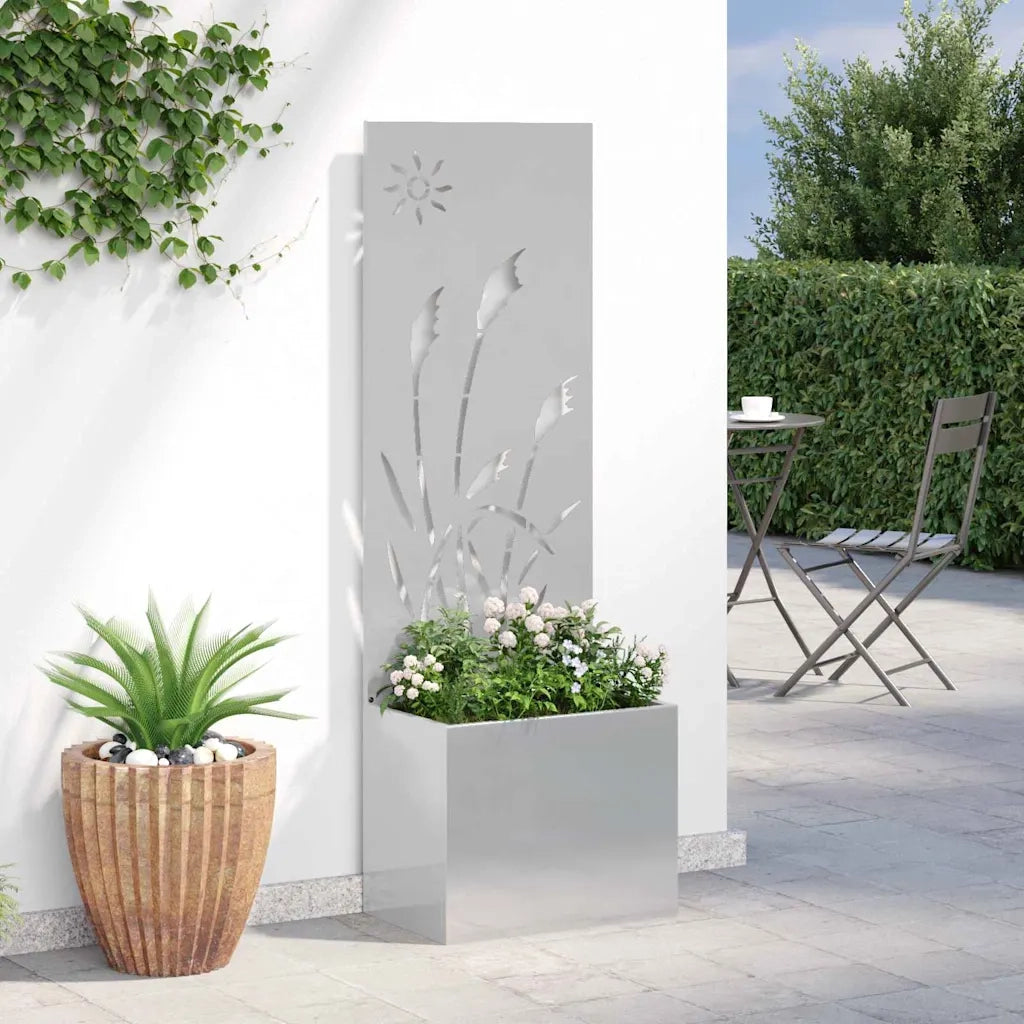 Schermo per privacy in giardino Traforo Argento 50 x 150 cm 876431