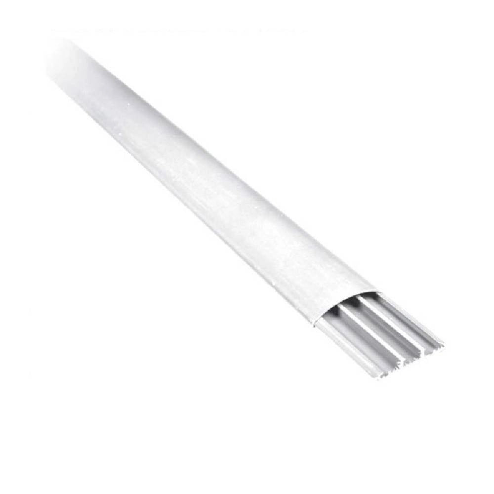 Trade Shop - Set 2 Canalina Passacavi Plastica Ct2 Bianco 2mt 60x15mm A Pavimento 5626015f/wh -