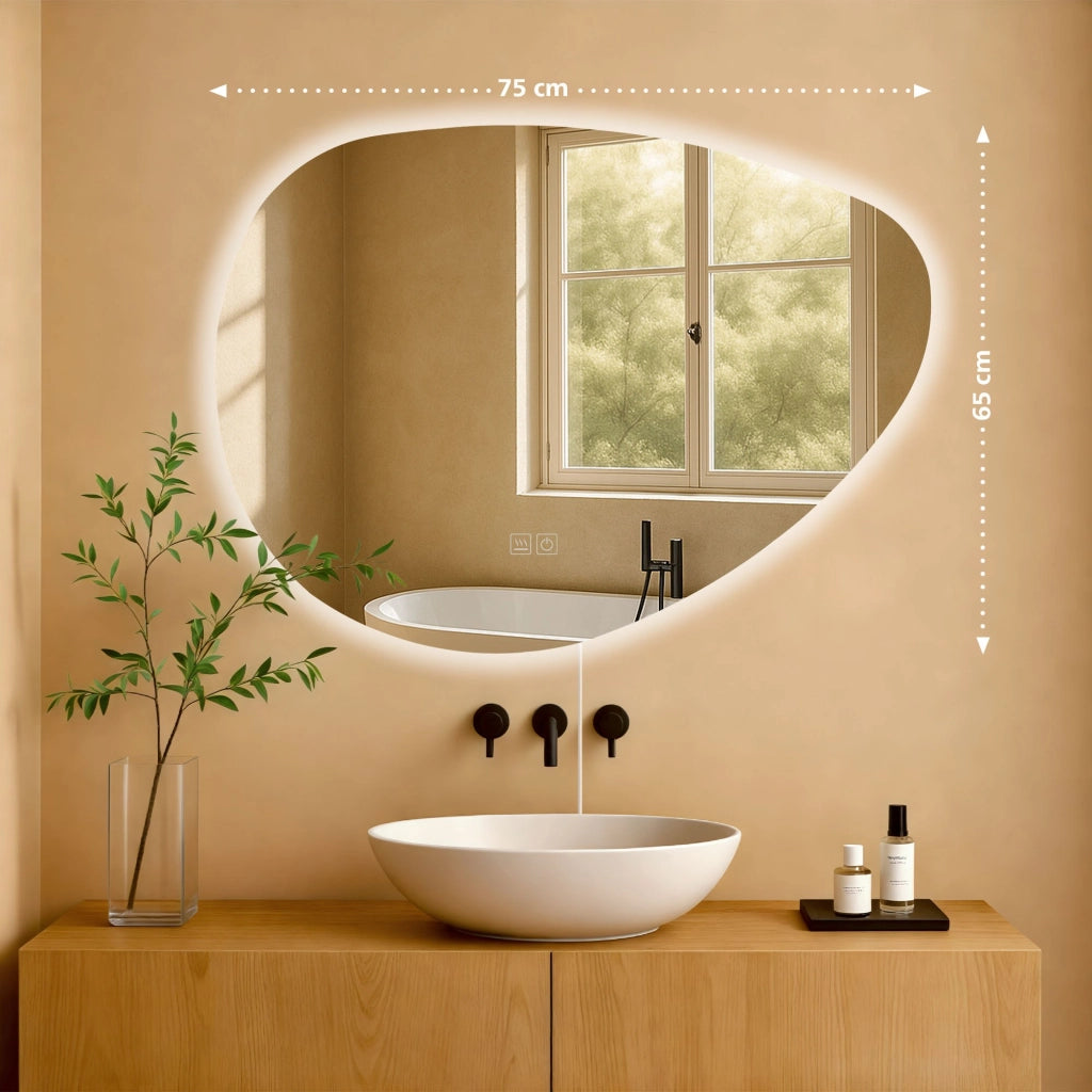 Badspiegel Almafie 65x75 ohne Bluetooth