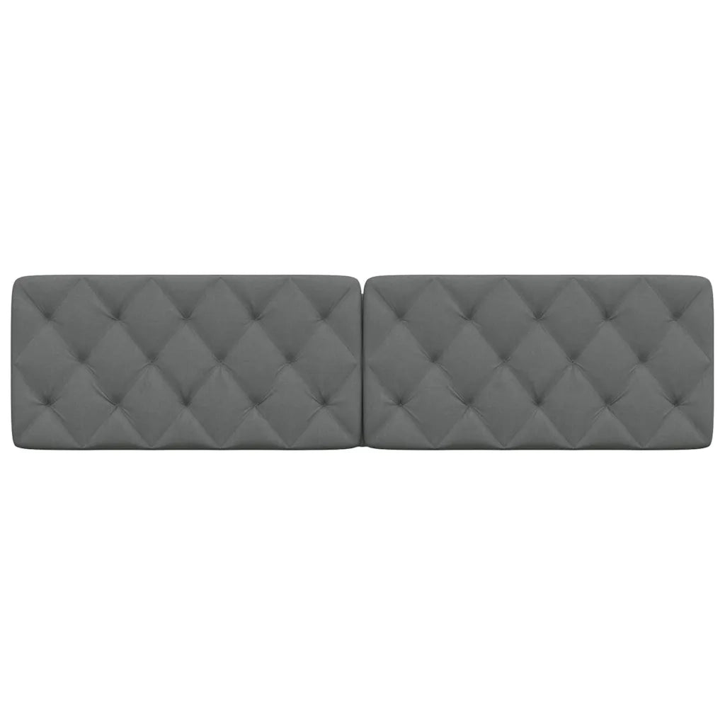 Cuscino Testiera Grigio Scuro 200 cm in Tessuto