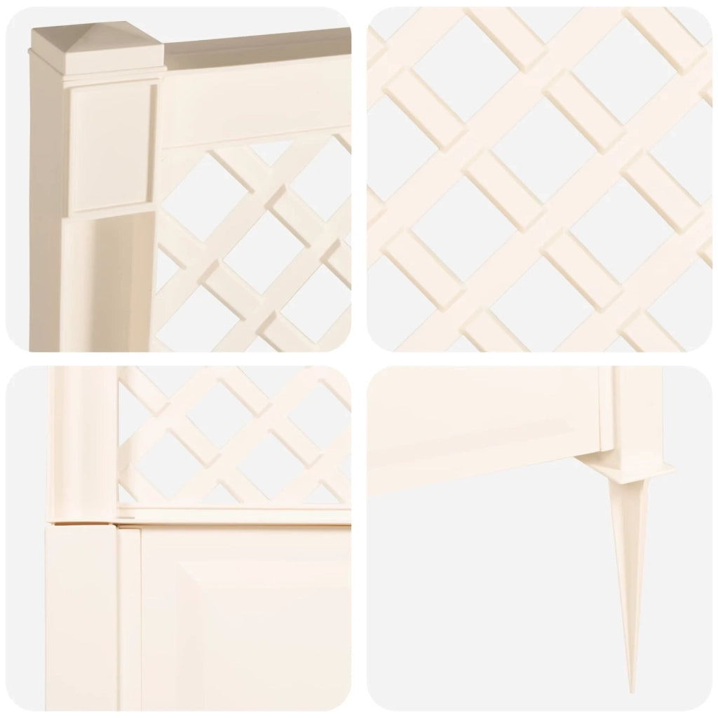 Trellis con Punta Bianco 43 x 6 x 165 cm PP CFW5779177