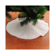 Trade Shop - Tappeto Per Albero Di Natale Spugna Bianco Diametro 90cm Decorazioni Natalizie -