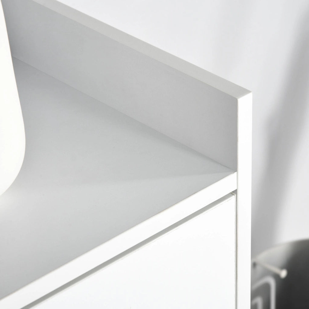 Mobile Scarpiera 60x30x92 cm in Legno Truciolare Bianco