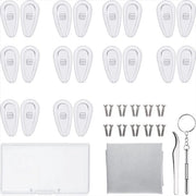 Kit di Riparazione Occhiali con Pads Nasali e Accessori