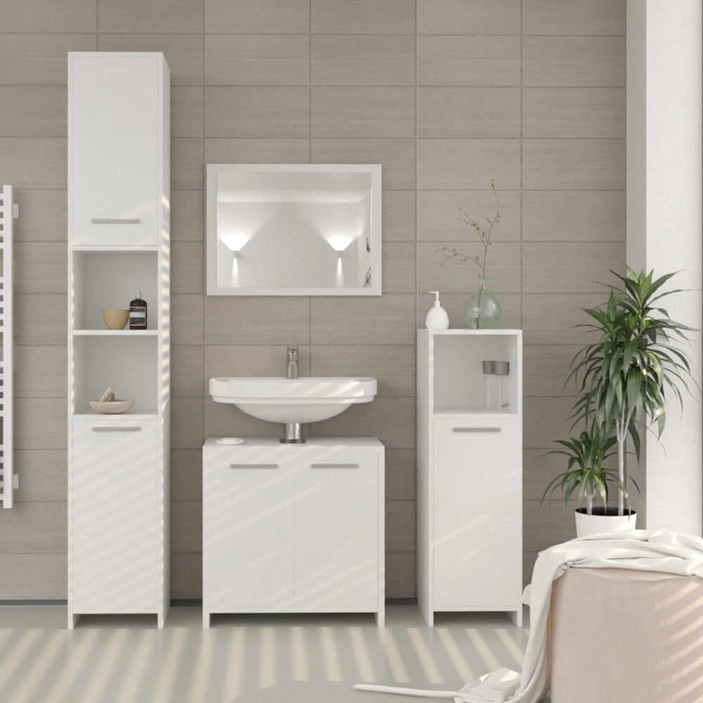 Vicco Set mobili bagno Bianco 3 parti
