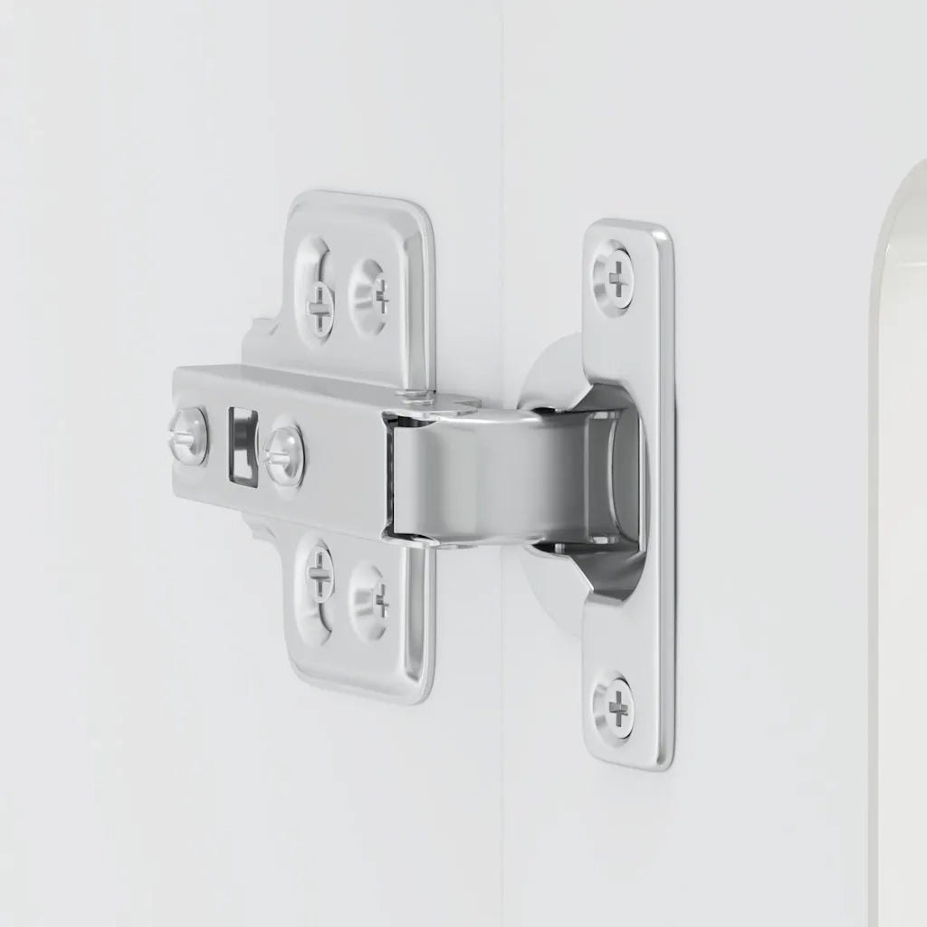 vidaXL Pensile da Cucina con Porta in Vetro Kalmar Bianco Lucido